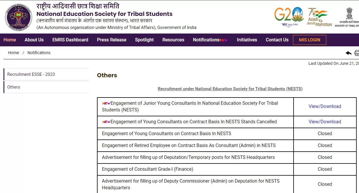 emrs nests